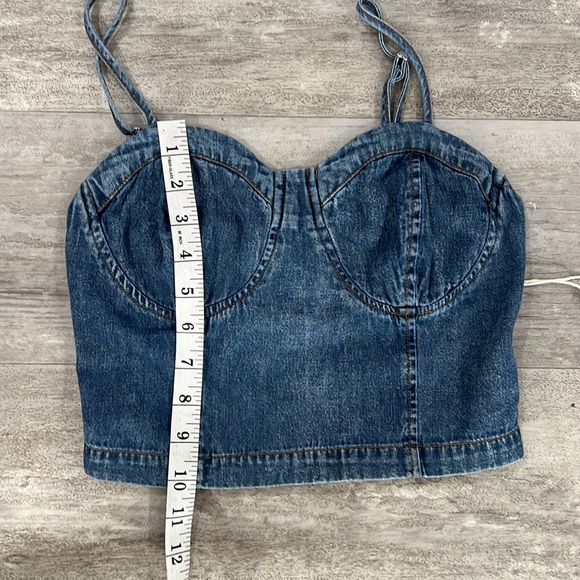 🎄[4x$50] Denim Bustier Top - Picture 5 of 8